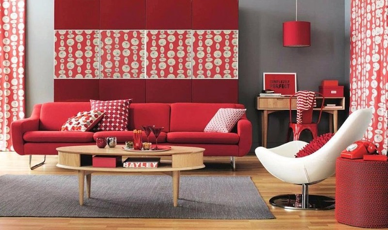 Không gian nội thất  phòng khách cho người mệnh Hỏa cực kỳ ấn tượng và cuốn hút