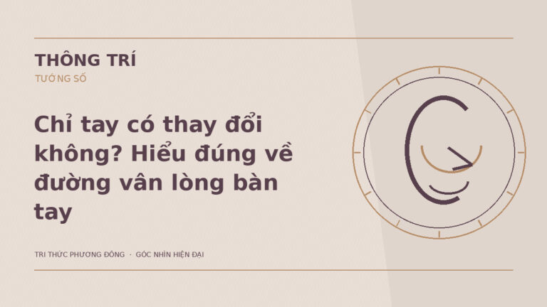 Chỉ tay có thay đổi không? Hiểu đúng về đường vân lòng bàn tay – Hình minh họa Thông Trí