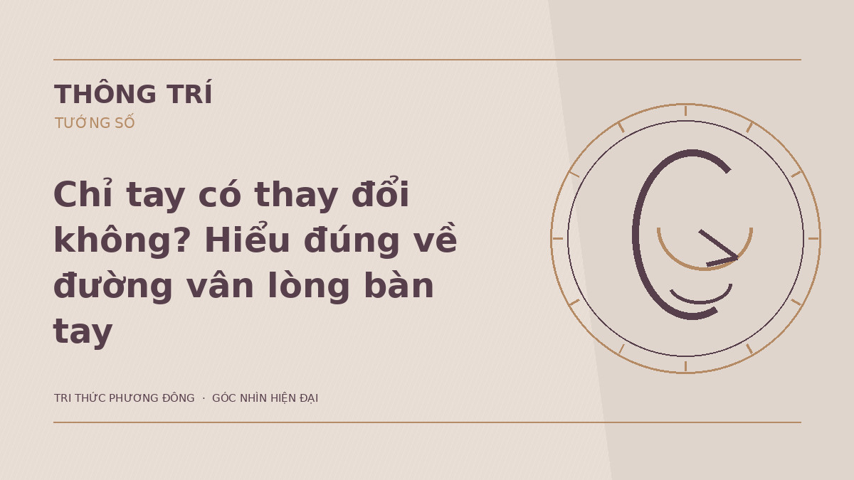 Chỉ tay có thay đổi không? Hiểu đúng về đường vân lòng bàn tay – Hình minh họa Thông Trí