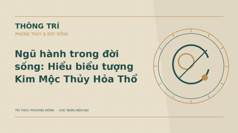 Ngũ hành trong đời sống: Hiểu biểu tượng Kim Mộc Thủy Hỏa Thổ – Hình minh họa Thông Trí