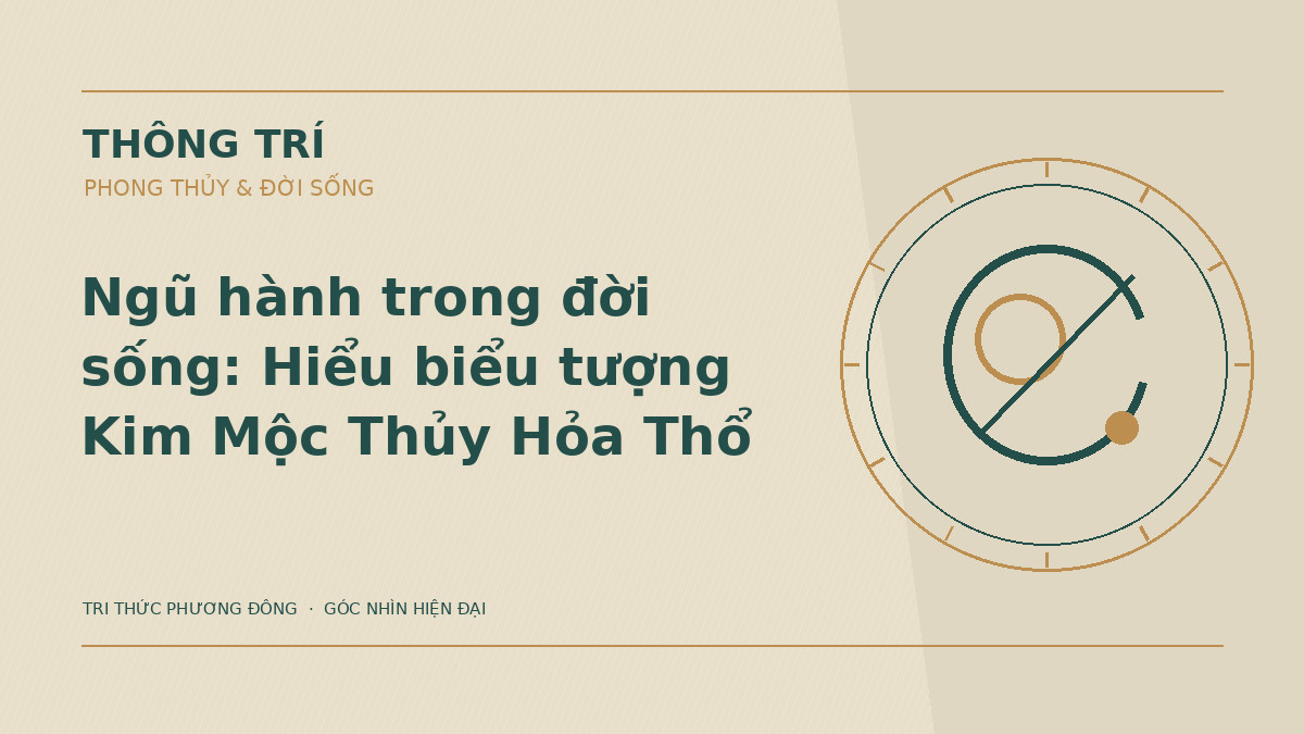 Ngũ hành trong đời sống: Hiểu biểu tượng Kim Mộc Thủy Hỏa Thổ – Hình minh họa Thông Trí